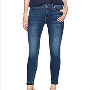 7 for all Mankind gwenevere raw hem ankle jeans
